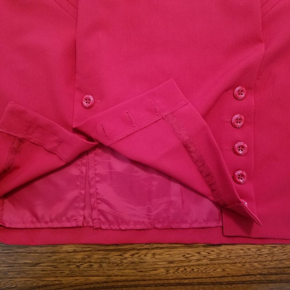 Worthington Red Pencil Skirt, sz 14 - Picture 3 of 5